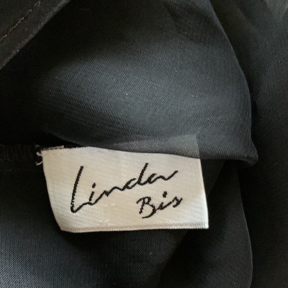 Black sheer chiffon Lacey cami lingerie top L XL - Picture 7 of 7